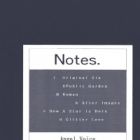 Notes.