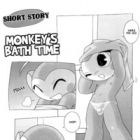 Monkey's Bath Time